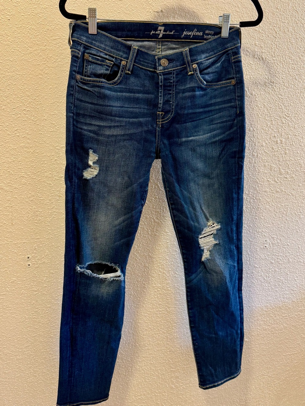 Josefina Skinny Boyfriend Jeans, sz 26
